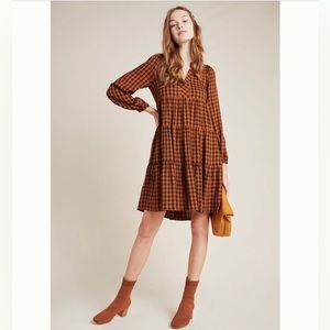 BOGO Maeve Amber Plaid Tiered Tunic from Anthropologie- BoGo! S & XS